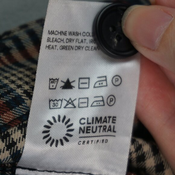 Reformation Franklin Straight Leg Trouser Pants in Beige and Red Plaid size 6 - Picture 16 of 16